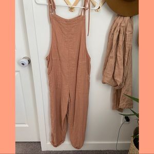 aerie tie jumpsuit